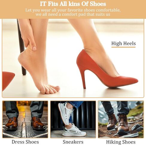 Moleskin Strips with Adhesive 40 Sheets 4 Shapes, Blister Prevention Pads for Feet & Heel, Cushioning Mole Skin Tape for Shoes, Pain Relief Padding for Rubbing Spots in Kuwait