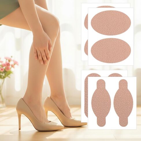 Moleskin Strips with Adhesive 40 Sheets 4 Shapes, Blister Prevention Pads for Feet & Heel, Cushioning Mole Skin Tape for Shoes, Pain Relief Padding for Rubbing Spots in Kuwait