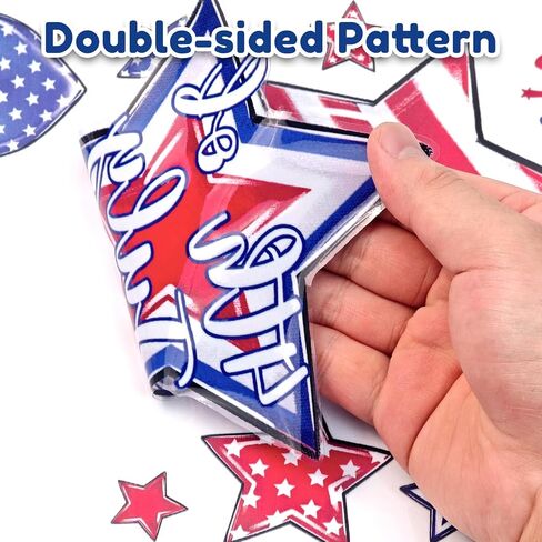 8 Sheets 4th of July Window Clings Stickers Memorial Day Patriotic Window Decals for Holiday Summer Party Home Shop Glass Display Decoration in Saudi Arabia