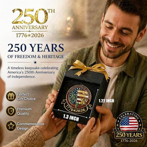 America 250 Pin 5Pcs, Patriotic Lapel Pins for Men & Women Clothes, 250 Anniversary usa Merchandise, Independence Day Gifts in Kuwait