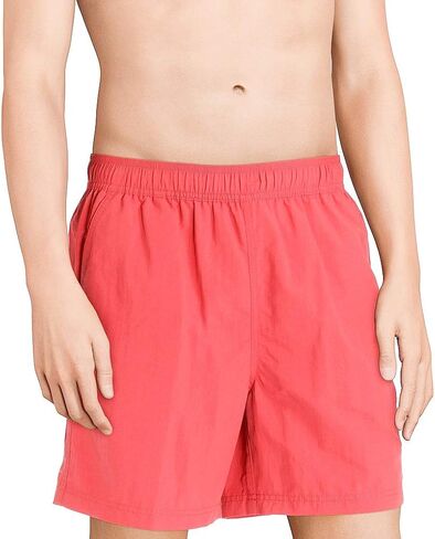 Roundtree & Yorke Caribbean Solid Swim Trunks Pink Coral Size XLarge S65MC000 in Saudi Arabia