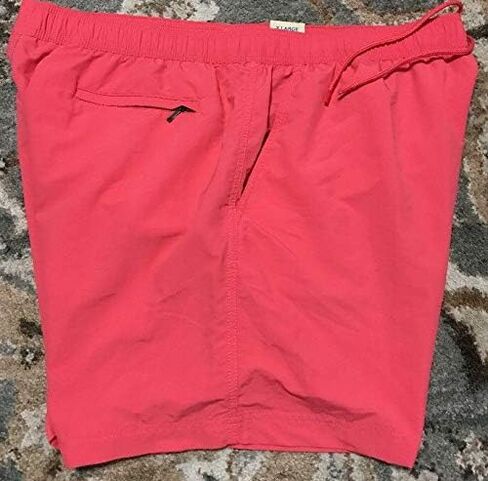 Roundtree & Yorke Caribbean Solid Swim Trunks Pink Coral Size XLarge S65MC000 in Saudi Arabia