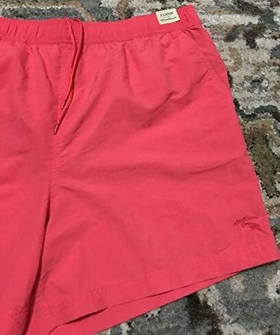 Roundtree & Yorke Caribbean Solid Swim Trunks Pink Coral Size XLarge S65MC000 in Saudi Arabia