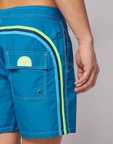 SUNDEK Mens Fixed Waist Boardshort, Swim Trunks 16" Length 7.5" Inseam in Saudi Arabia