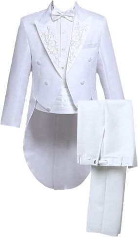 Mens 2 Pieces Luxury Embroidered Suits 1 Button Print Dinner Tuxedo Jacket Prom Wedding Elegant Blazer Dress Suit in Kuwait