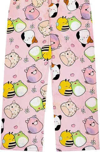 Squishmallows Girls Pajama Set - 2 Piece Girls Pjs Button Down Short Sleeve & Pants For Kids - Official Product in Kuwait