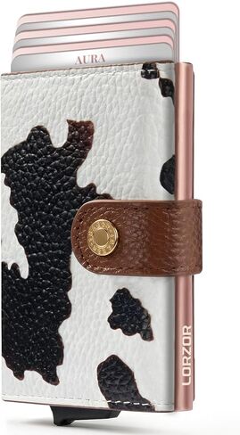 Women Wallet RFID Blocking Wallet for Women, Slim Small Size, Top Grain Leather, Pop up Credit Card Holder, Trifold, Minimalist, Pink Saffiano 9-11 Cards Capacity ID Window Cash Pocket,Gift for Her in Kuwait