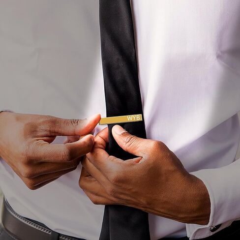 Tie Clips for Men Personalized,Custom Tie Clip, Wedding Day Tie Clip,Personalized Wedding Party Tie Clips for Men,Groomsman,Father in Saudi Arabia