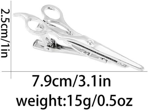 Creative Scissor Tie Clip Bar for Men Silver Plated Elegant Tool Shaped Necktie Suit Shirt Tuxedo Formal Wear Brooch Dress Accessories Dainty Party Jewelry in Kuwait