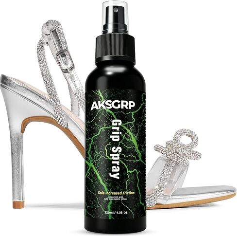 Non Slip Shoe Grip Spray for Women, Anti Slip Spray for High Heels, Sandals, Slippers, Wedding & Dress Shoes, Clear Shoe Sole Grip Spray for Slippery Bottoms, Insole & Outsole Traction Support, 120ml | Anti Slip for Shone insole and outsole in Kuwait