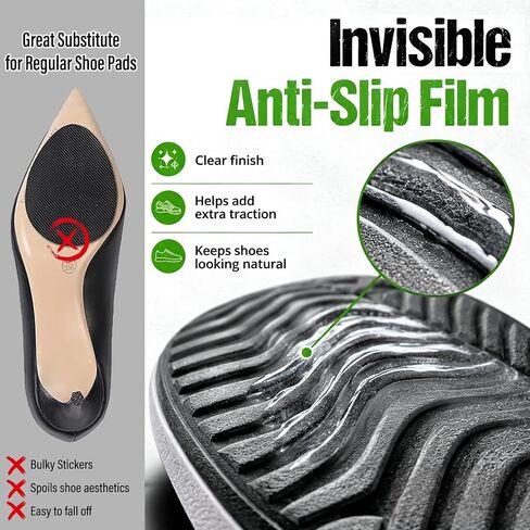 Non Slip Shoe Grip Spray for Women, Anti Slip Spray for High Heels, Sandals, Slippers, Wedding & Dress Shoes, Clear Shoe Sole Grip Spray for Slippery Bottoms, Insole & Outsole Traction Support, 120ml | Anti Slip for Shone insole and outsole in Kuwait