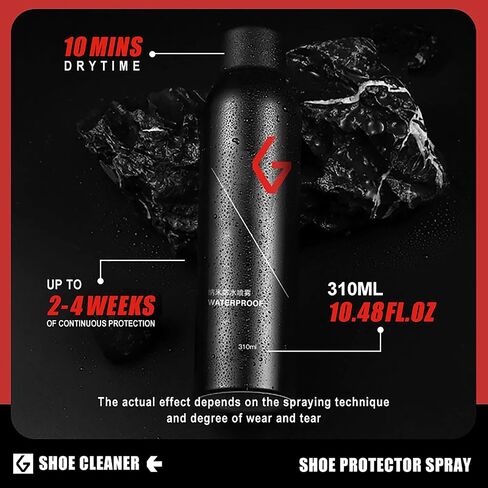 GOTO Shoe Protector Spray 10.48Fl oz, Rain & Stain Waterproof Nano Protection, Fit for Sneaker, Suede, Leather, Canvas and Nubuck in Saudi Arabia
