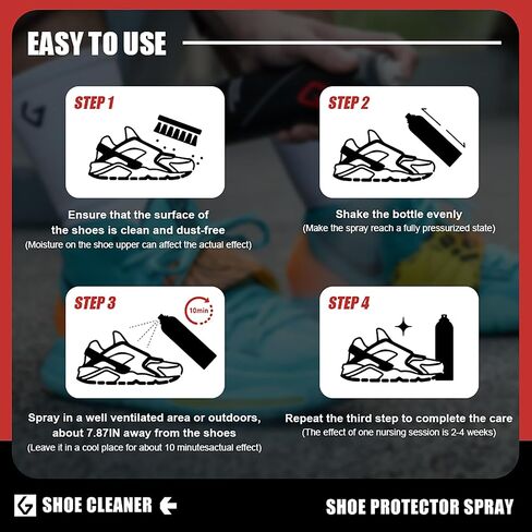 GOTO Shoe Protector Spray 10.48Fl oz, Rain & Stain Waterproof Nano Protection, Fit for Sneaker, Suede, Leather, Canvas and Nubuck in Saudi Arabia