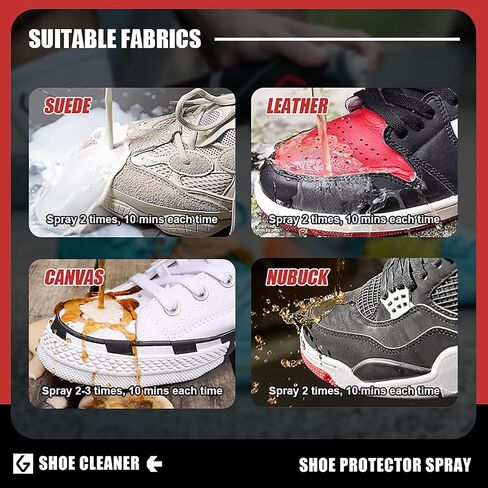 GOTO Shoe Protector Spray 10.48Fl oz, Rain & Stain Waterproof Nano Protection, Fit for Sneaker, Suede, Leather, Canvas and Nubuck in Saudi Arabia