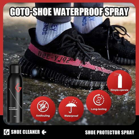 GOTO Shoe Protector Spray 10.48Fl oz, Rain & Stain Waterproof Nano Protection, Fit for Sneaker, Suede, Leather, Canvas and Nubuck in Saudi Arabia