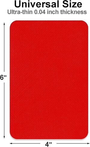Linwei Red Bottom Shoe Protector for Christian Louboutin Heels, Self Adhesive Sole Protectors, Durable Shoe Bottom Protector Guard, Non Slip Shoe Pads, 4 Pieces (Red, 4" x 6") in Saudi Arabia