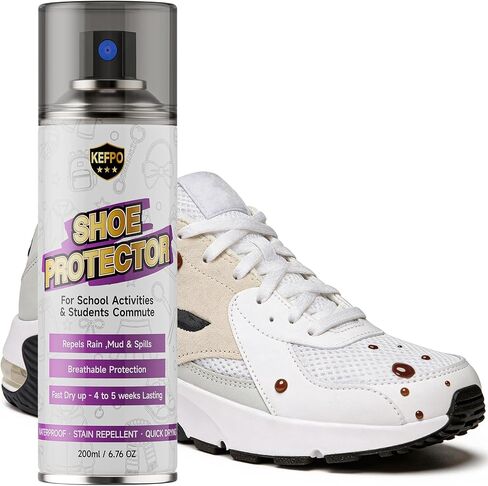 Shoe Protector Spray for Sneakers: Waterproof & Stain-Resistant for Sneakers, Suitable for Suede, Nubuck, Leather, and Other Materials, Protection for Hiking, Walking and Travel in Saudi Arabia