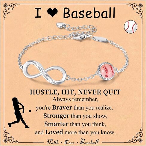 Softball/Volleyball/Soccer/Basketball Bracelet for Girls Teen Women,14K Gold Plated Infinity Charm Link Bracelet Sports Accessories Jewelry Gifts for Lovers Players Team Coach in Kuwait