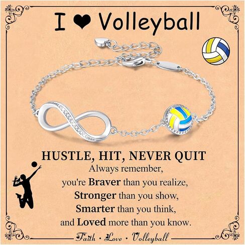 Softball/Volleyball/Soccer/Basketball Bracelet for Girls Teen Women,14K Gold Plated Infinity Charm Link Bracelet Sports Accessories Jewelry Gifts for Lovers Players Team Coach in Kuwait