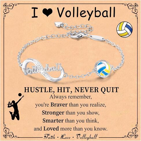 Softball/Volleyball/Soccer/Basketball Bracelet for Girls Teen Women,14K Gold Plated Infinity Charm Link Bracelet Sports Accessories Jewelry Gifts for Lovers Players Team Coach in Kuwait