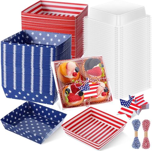 Yaomiao 50 Pcs Halloween Pumpkin Charcuterie Boxes with Ropes and Cards Square Disposable Paper Food Containers Orange Dessert Boxes for Cake Cookie Sandwich Goodie Halloween Party Gifts in Kuwait