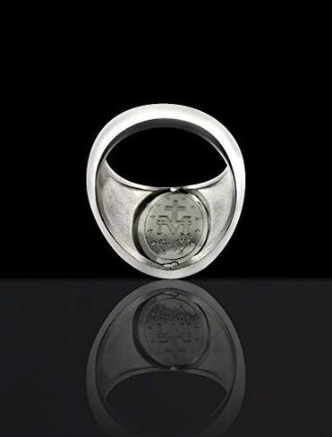 Catholic Unisex Miraculous Ring Stainless Steel Catholic Miraculous Ring-Miraculous Holy Prayer Card Included in Saudi Arabia