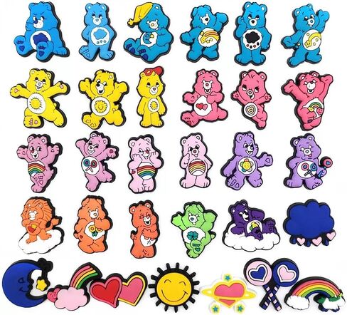 30 pcs Shoe Charms Cute Bear Shoe Accessories Decration DIY Sandals in Kuwait