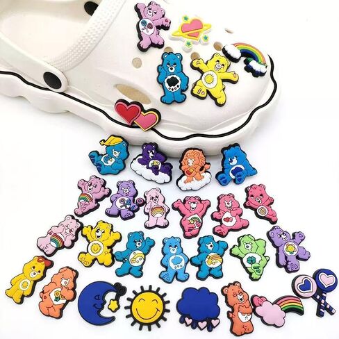 30 pcs Shoe Charms Cute Bear Shoe Accessories Decration DIY Sandals in Kuwait