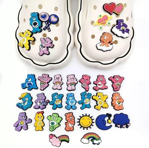 30 pcs Shoe Charms Cute Bear Shoe Accessories Decration DIY Sandals in Kuwait