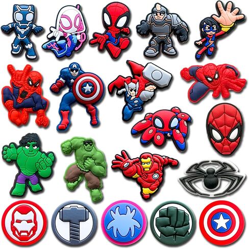 20Pcs Shoe Charms for Croc Clogs Sandals Decoration, Shoe Accessories Charms for Adults Party Favors in Saudi Arabia