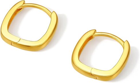 ZHOU LIU FU 18K الذهب هوب الأقراط الصغيرة الأطواق ربط هوب Huggies الذهب الحقيقي Huggie أقراط مجوهرات لذيذة للنساء أمي عاشق هدايا عيد ميلاد الذكرى C0913663 in Kuwait
