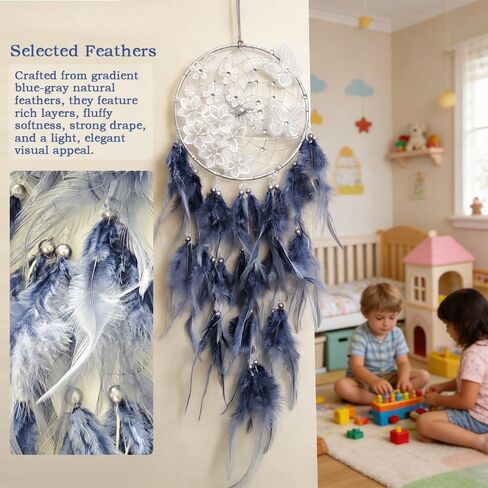 Handmade Feather Dream Catchers, Feather Dream Catchers for Wall Decor, Hanging Dreamcatcher for Girls Bedroom, Great Gift for Girls Women in Saudi Arabia