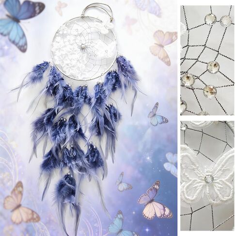 Handmade Feather Dream Catchers, Feather Dream Catchers for Wall Decor, Hanging Dreamcatcher for Girls Bedroom, Great Gift for Girls Women in Saudi Arabia