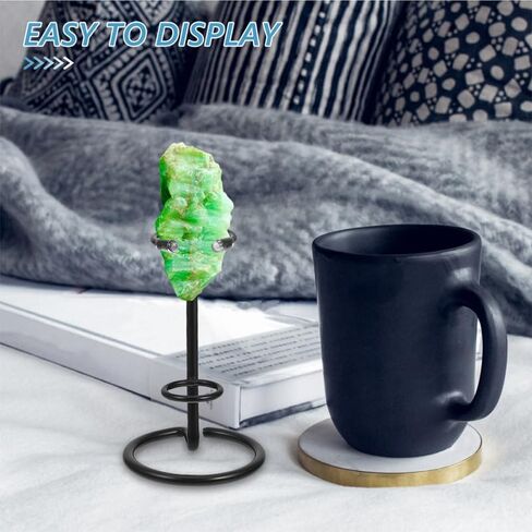 PRETYZOOM Crystal Wand Stand Hexagonal Base Display Rack for Home Office Store Decor Stable Crystal Holder for Energy Stones and Small Mineral Display in Kuwait