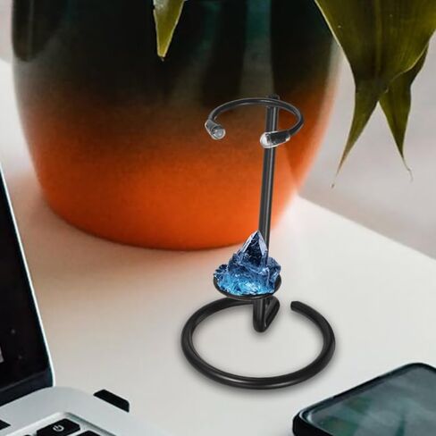 PRETYZOOM Crystal Wand Stand Hexagonal Base Display Rack for Home Office Store Decor Stable Crystal Holder for Energy Stones and Small Mineral Display in Kuwait
