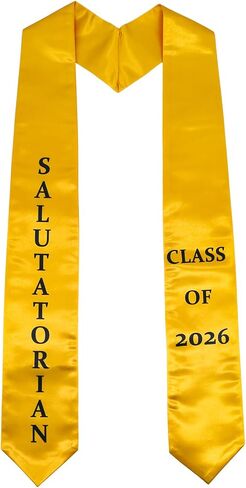 GraduatePro Printed Valedictorian, Salutatorian & Honor Graduation Stole Class of 2026 for Adults 72 Inches 2 Colors in Kuwait