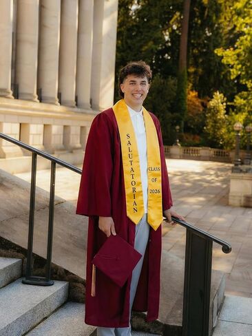 GraduatePro Printed Valedictorian, Salutatorian & Honor Graduation Stole Class of 2026 for Adults 72 Inches 2 Colors in Kuwait