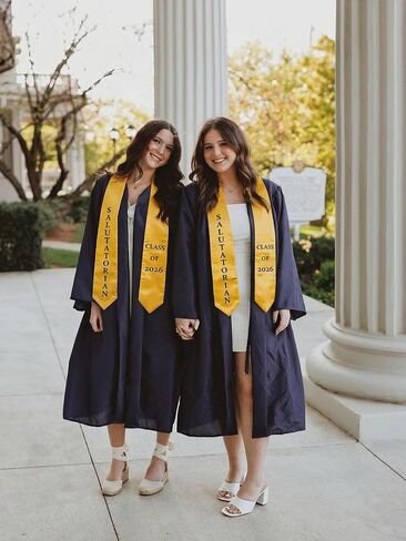 GraduatePro Printed Valedictorian, Salutatorian & Honor Graduation Stole Class of 2026 for Adults 72 Inches 2 Colors in Kuwait