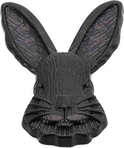 Rabbit Shape Zinc Alloy Door Knob Handle for Children’s Room, Kitchen Cabinets, Dressers, and Bedroom Furniture Decoration in Silver, Red Bronze, Gold, Black, Gray, or Bronze Color Options(Red bronze) in Kuwait