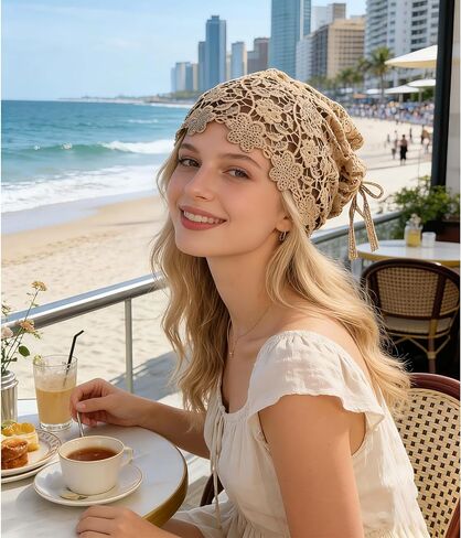 Women's Hollow Out Headwear, Breathable & Lightweight in Kuwait