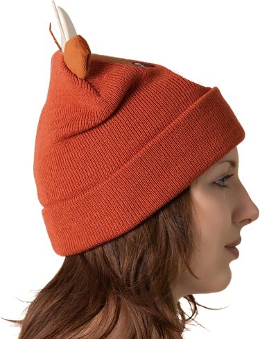 ComfyCamper Cute Highland Cow Beanie with Horns Costume Hat for Womens Mens Animal Cosplay Hats Halloween Costumes in Kuwait
