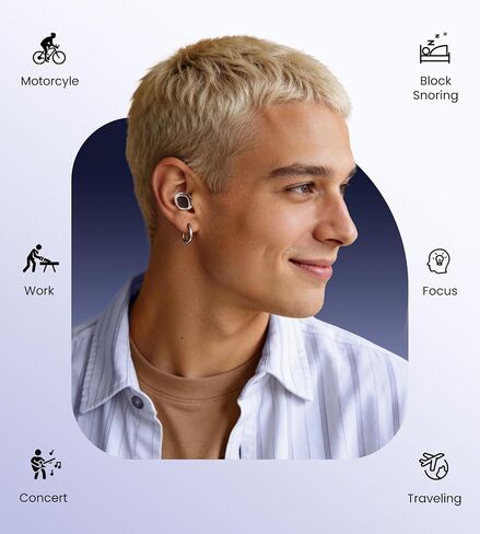 Upgrade Stylish Ear Plugs for Sleep, 45dB Noise Reduction, Side Sleeper Friendly, All-Day Comfort, Reusable, Earplugs for Muffling Snoring, Focus, Travel, Noise-Sensitive, Motorcycle in Saudi Arabia