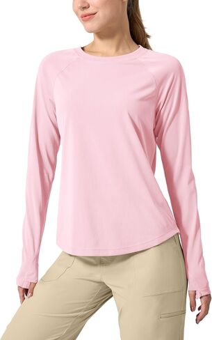 Willit Women's UPF 50+ Sun Shirts Long Sleeve UV SPF Lightweight Quick Dry Shirts Swim Hiking Travel Running T-Shirts in Kuwait