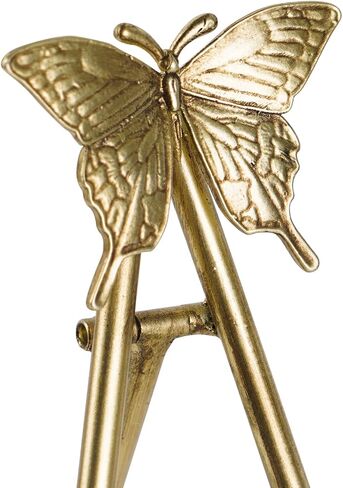 Vintage Butterfly Easel Stand, Metal Book Stand, Plate Holder Display Stand, Picture Frame Stand Home Decor, Antique Gold in Saudi Arabia