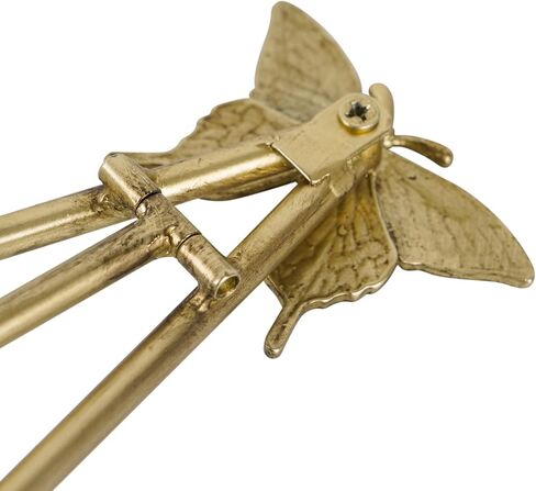 Vintage Butterfly Easel Stand, Metal Book Stand, Plate Holder Display Stand, Picture Frame Stand Home Decor, Antique Gold in Saudi Arabia