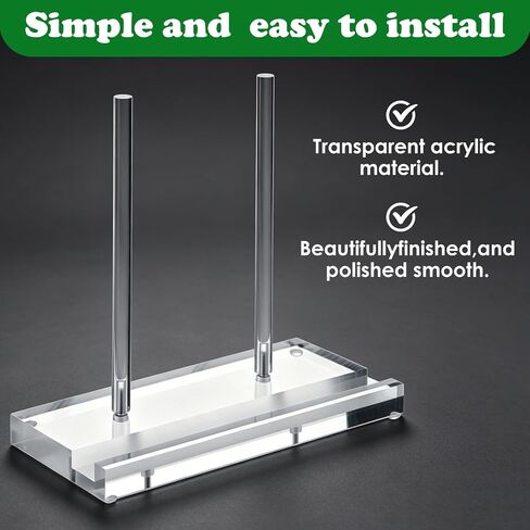 2PCS Plate Display Stands, Clear Easel Acrylic Book Display Holder Artwork Storage Rack for Picture Frame Albums Record Magazine Tablet Canvas Board(7.8 x 3.5 x 7.8 Inches) in Kuwait