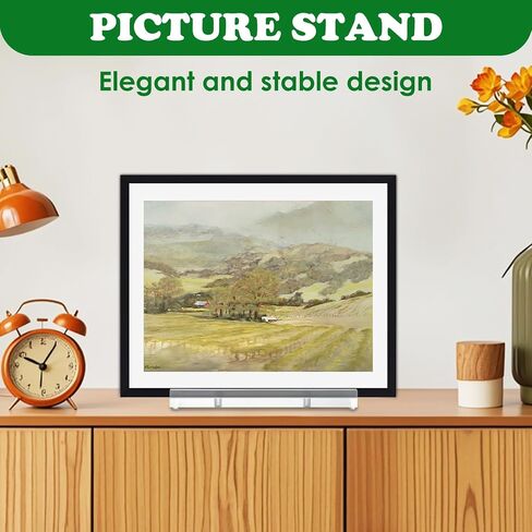 2PCS Plate Display Stands, Clear Easel Acrylic Book Display Holder Artwork Storage Rack for Picture Frame Albums Record Magazine Tablet Canvas Board(7.8 x 3.5 x 7.8 Inches) in Kuwait