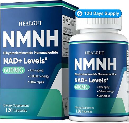 ليبوسومال إن إم إن إتش 600 مجم | ملحق NAD+ للنساء والرجال| متقدم ثنائي هيدرونيكوتيناميد أحادي النوكليوتيد | بديل NMN لدعم NAD+ والطاقة الخلوية والحيوية ومكافحة الشيخوخة | نقي 99%، 120 كبسولة in Kuwait