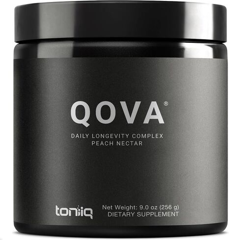 QOVA NMN Longevity Mix Supplement – 15+ Clinically-Studied Compounds - LipoAvail® Liposomal NMN, CoQ10, Spermidine & Apigenin - NAD+ Support, Senolytics, Mitochondrial Energy - 30 Servings in Kuwait