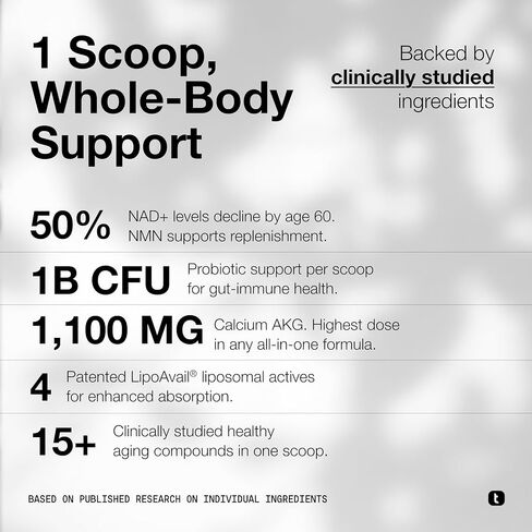 QOVA NMN Longevity Mix Supplement – 15+ Clinically-Studied Compounds - LipoAvail® Liposomal NMN, CoQ10, Spermidine & Apigenin - NAD+ Support, Senolytics, Mitochondrial Energy - 30 Servings in Kuwait